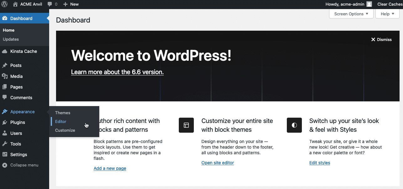 Edit your WordPress site’s header without plugins