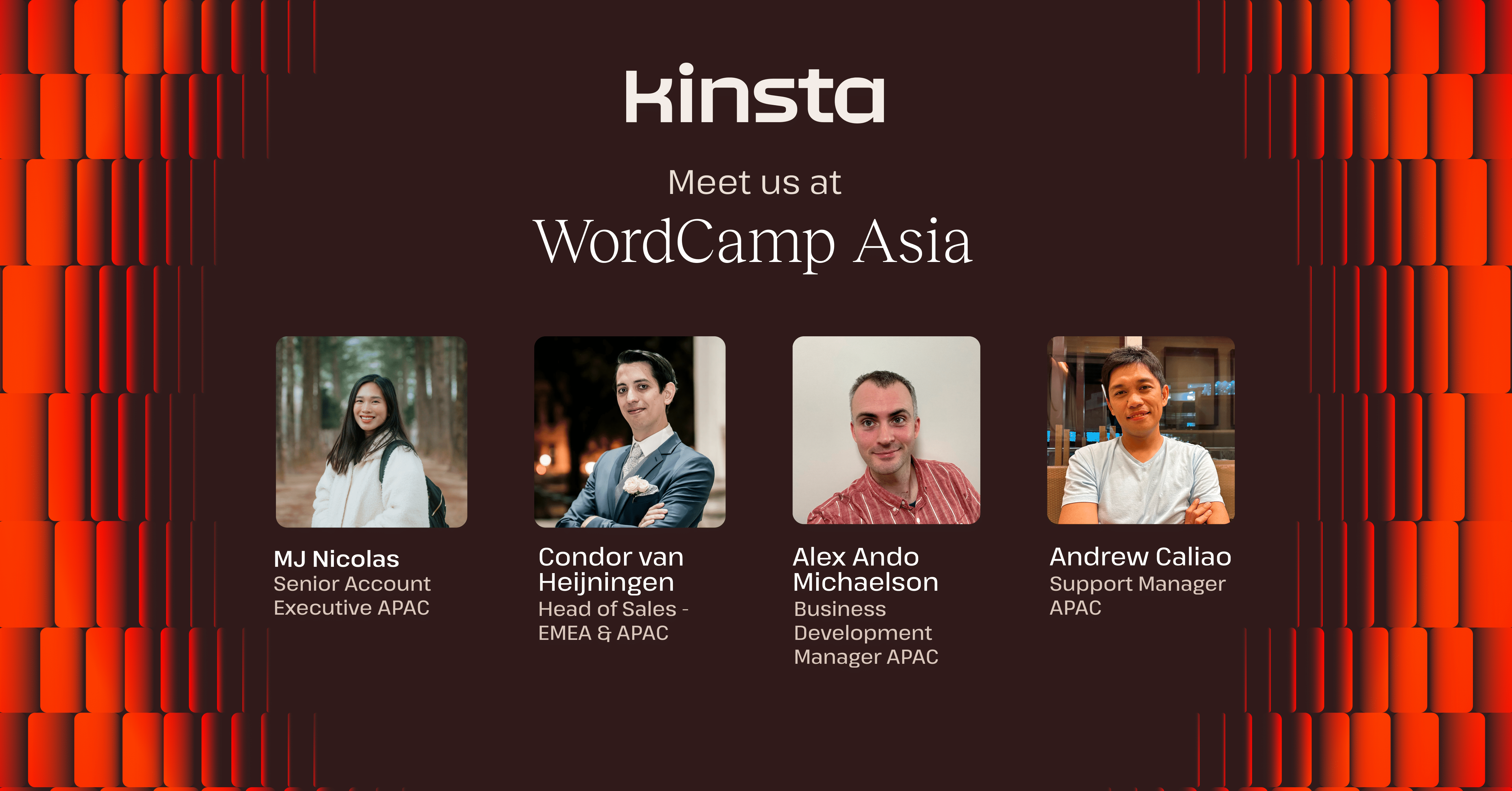 Kinsta at WordCamp Asia 2025: see you in Manila!