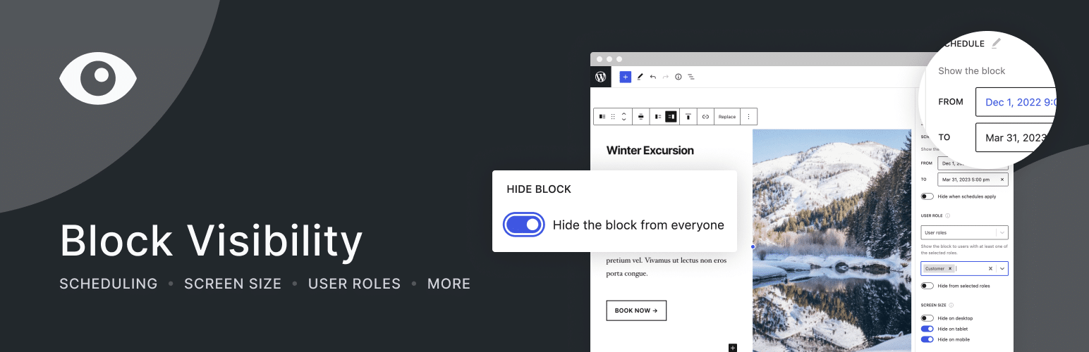 Making block content hide or appear in WordPress