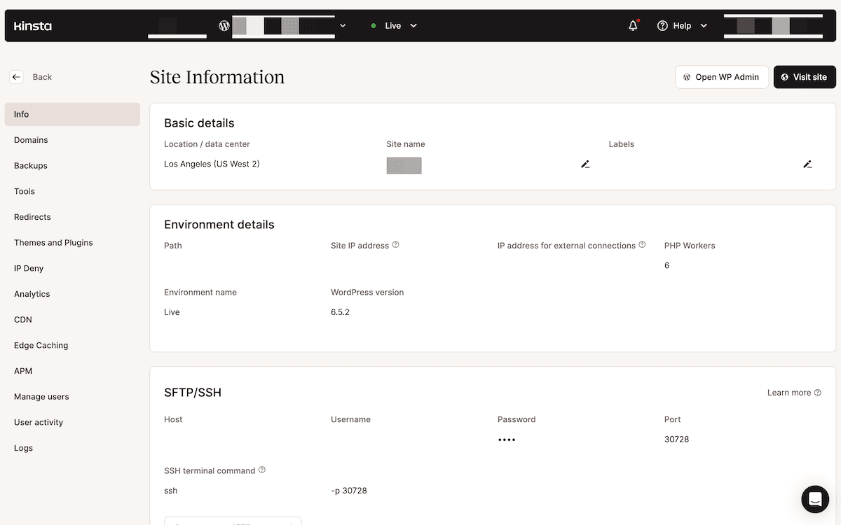 Pushing a WordPress site through development using Kinsta API endpoints